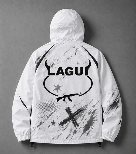 Veste EN CROIX Blanc — détail