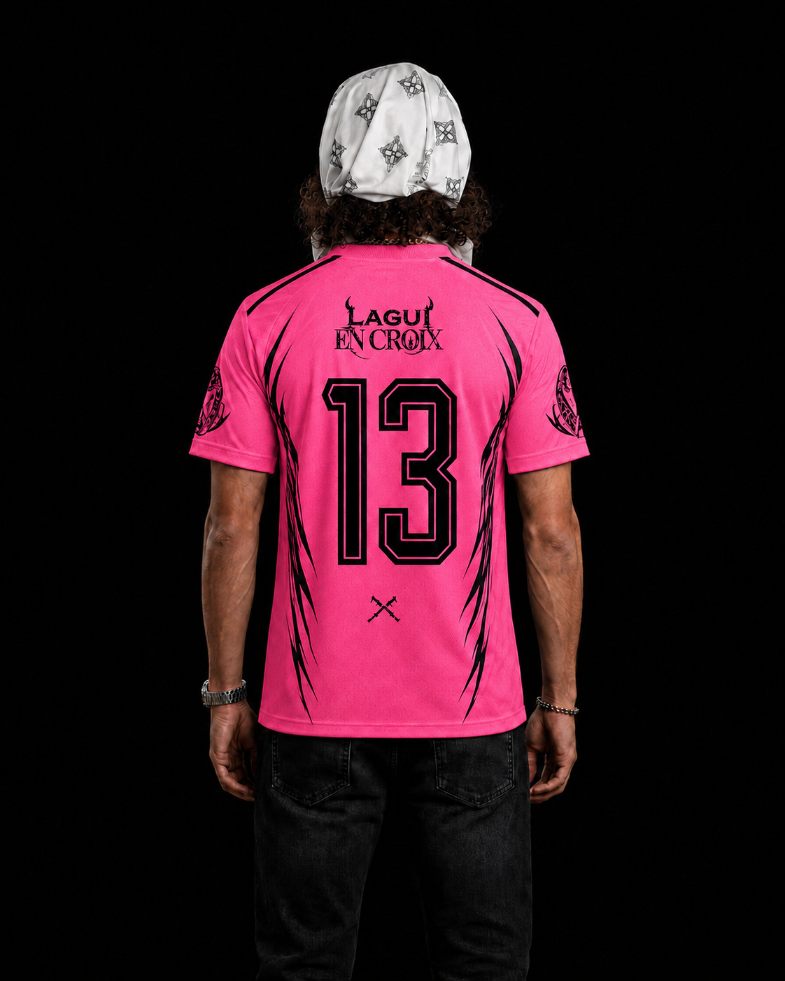 Tee Shirt réfléchissant EN CROIX Rose