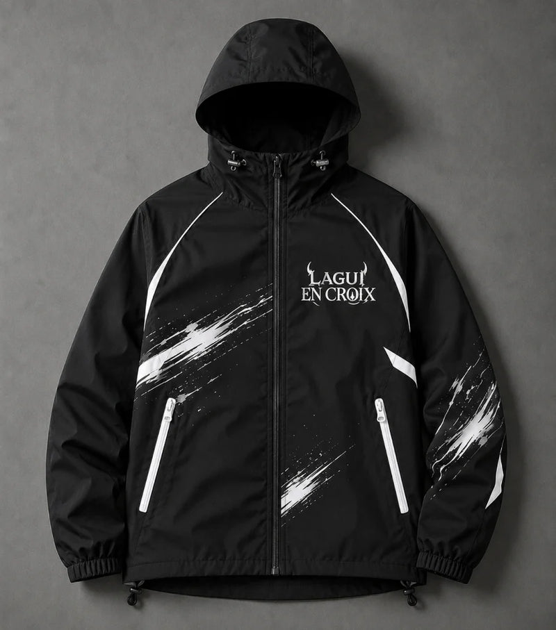 Veste EN CROIX Noir — face